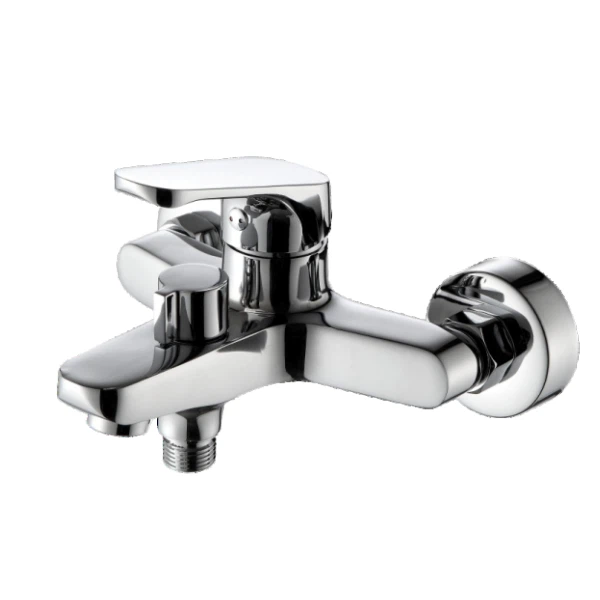 황동 벽 장착 목욕 수도꼭지